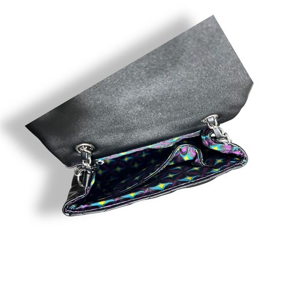 CXL by Christian Lacroix Black Quilted Vegan Leather Shoulder Bag Valo Chain $88 - Picture 10 of 12